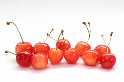 Japanese cherry isolated on white background