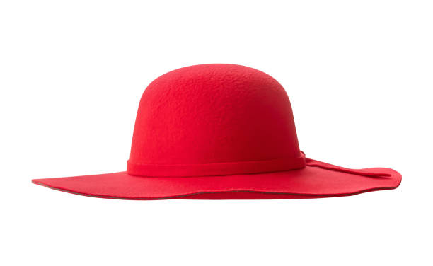 istock Woman red hat isolated on white background 1493917804