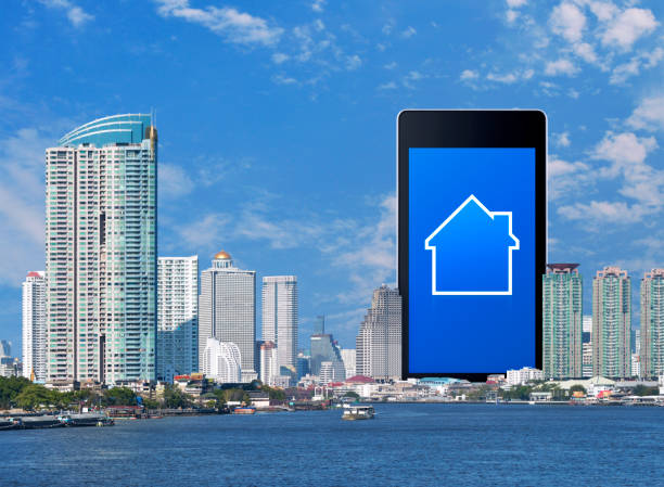 Business real estate online concept