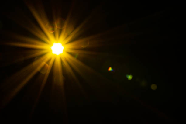 istock Abstract Natural Sun flare on the black 1493924823