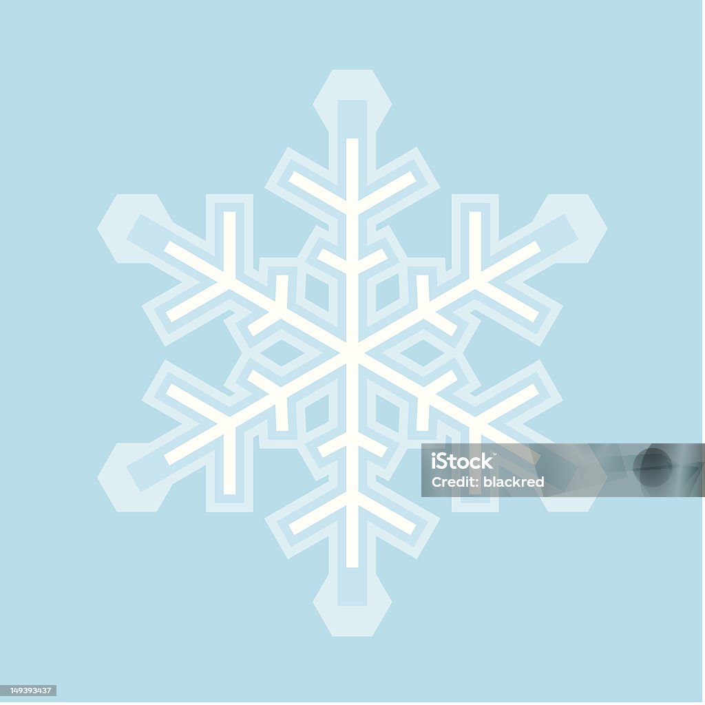 Fiocco di neve - arte vettoriale royalty-free di Fiocco di neve