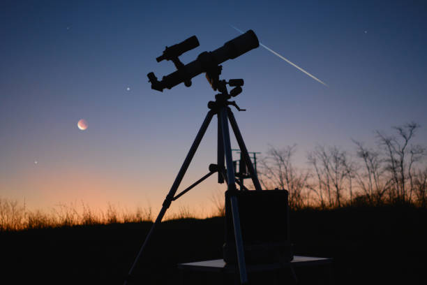 istock Astronomy telescope for observing stars, planets, Moon and other space objects. 1493935062
