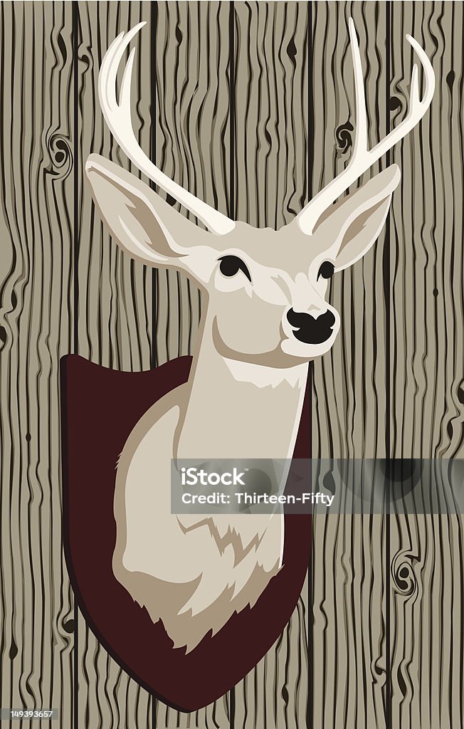 Tête de cerf - clipart vectoriel de Plaque - Récompense libre de droits