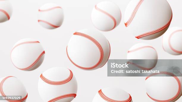 Baseball Background Lots Of Balls 3dcg 照片檔及更多 世界冠軍 照片 - 世界冠軍, 世界棒球經典大賽, 彩色影像
