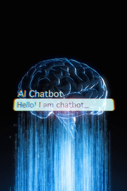 artificial intelligence chat - chat gpt stock illustrations