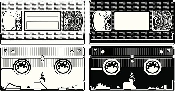 Vector illustration of VHS Tape