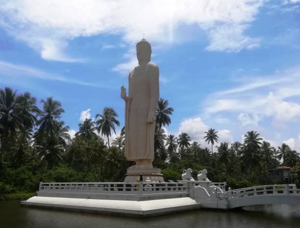 istock Buddhist monastery big Buddha statue, Buddhist monastery, karma, zen 1493945623