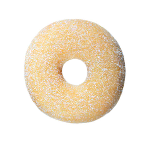 istock Sugared sweet donut isolated on white 1493953979