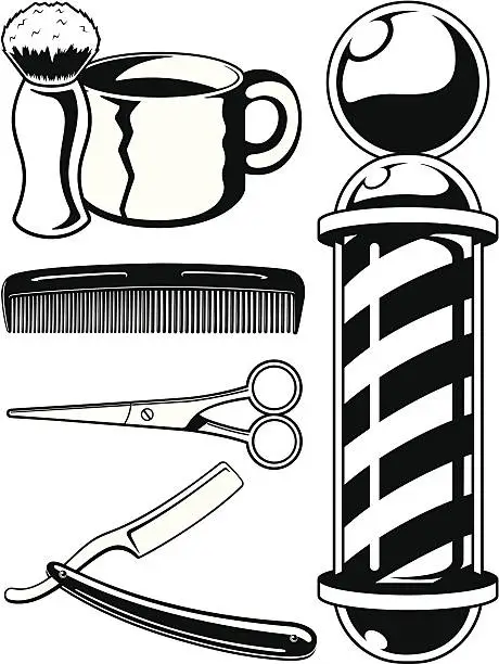 Vector illustration of Barbershop Illustration