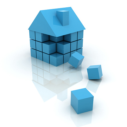 House development construction building cubes