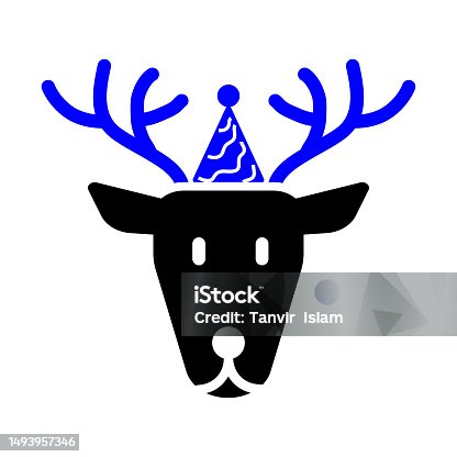 istock Rein Deer Icon 1493957346