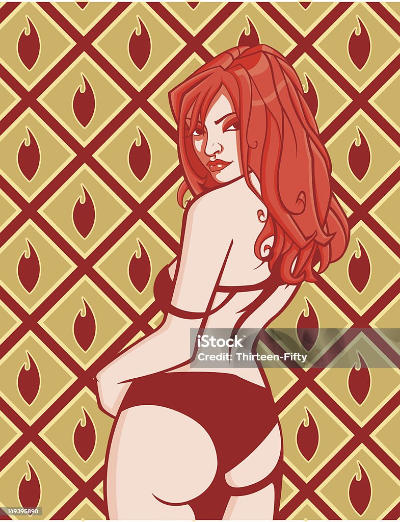 fire ragazza di - arte vettoriale royalty-free di Donne