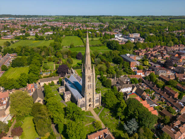 istock Grantham church by drone 1493961613