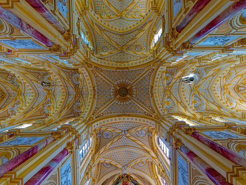 baroque ceiling in cistercian monastery of Ebrach, Germany