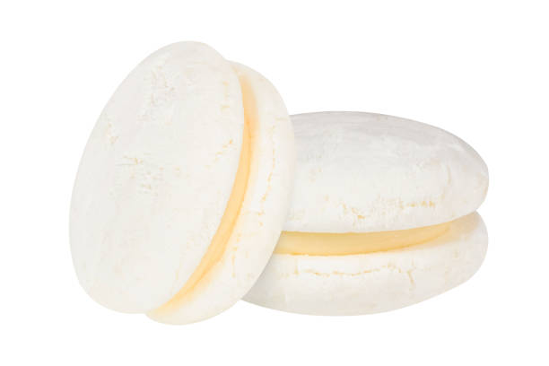 istock Isolated white macarons collection. Vanilla or coconut macaroon 1493969116