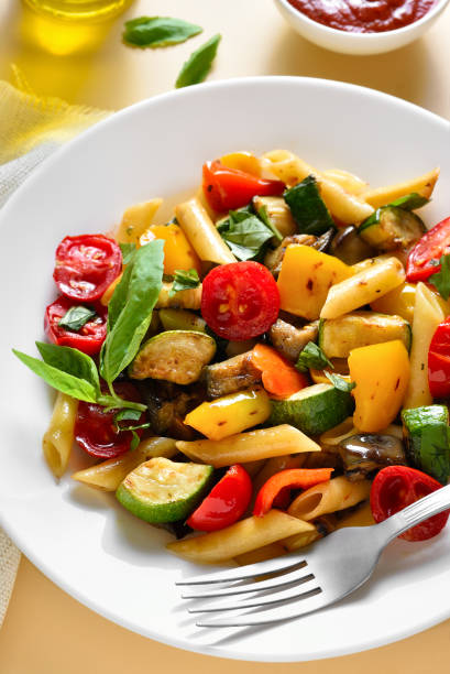 istock Ratatouille pasta salad 1493971253