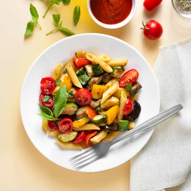 istock Ratatouille pasta salad 1493971258