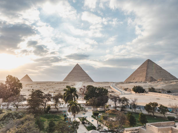 istock Giza pyramid complex. Vacation and travel concept 1493980051