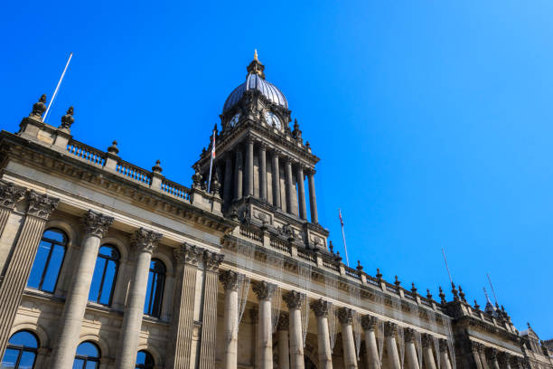 Leeds Town Hall stock photo