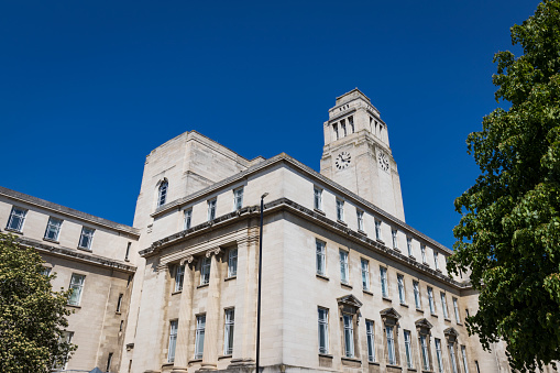 Leeds University campus. Parkinson Building.