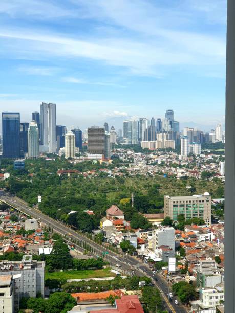 Jakarta skyline city