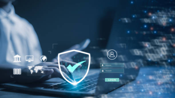 istock businesswomen protect personal information cybersecurity concept. User authentication system with username and password, global network security technology, 1493987837