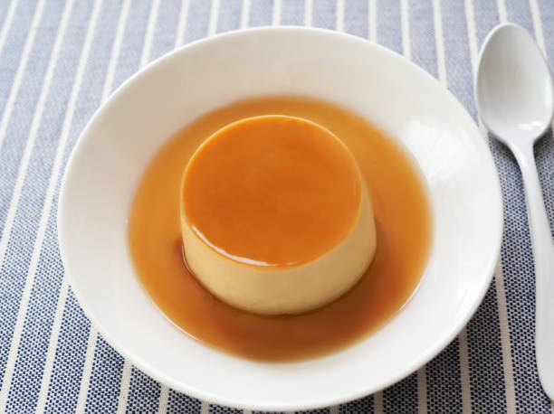 istock Delicious homemade creme caramel desser 1493987976