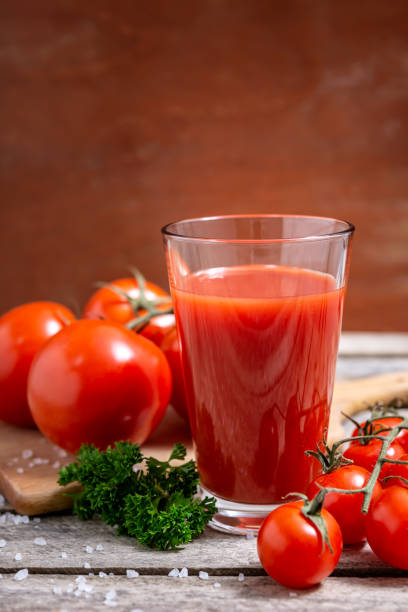 istock Tomato juice in the glass 1493988304