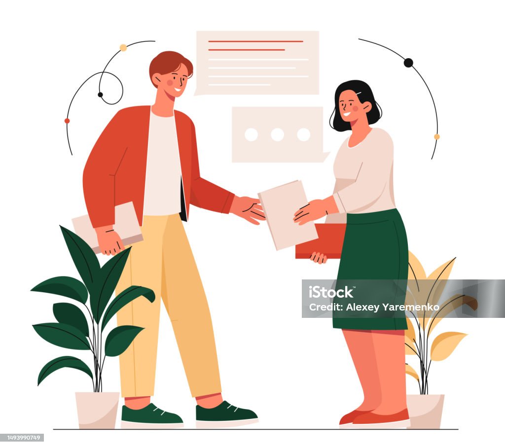비즈니스 대화 개념 개념에 대한 스톡 벡터 아트 및 기타 이미지 - 개념, 경영자, 공동체 - iStock