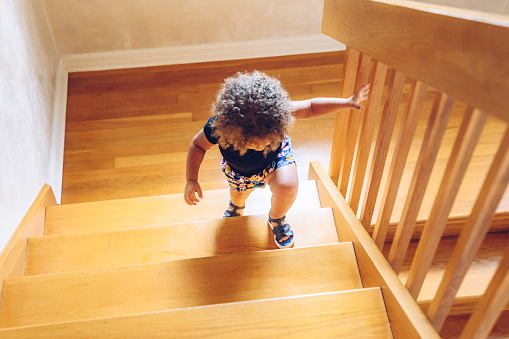 Toddler on the staircase