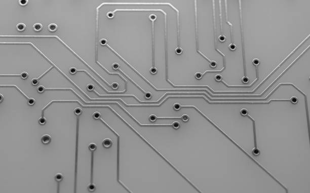 istock printed circuit. layout of tracks. 1494003902