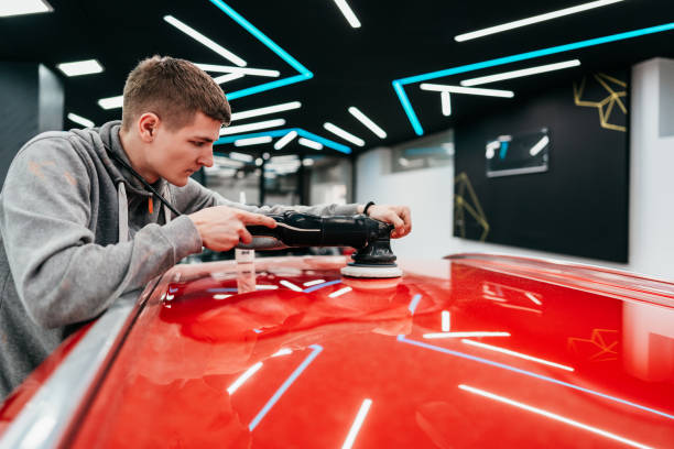 istock Car polishing and detailing 1494010933