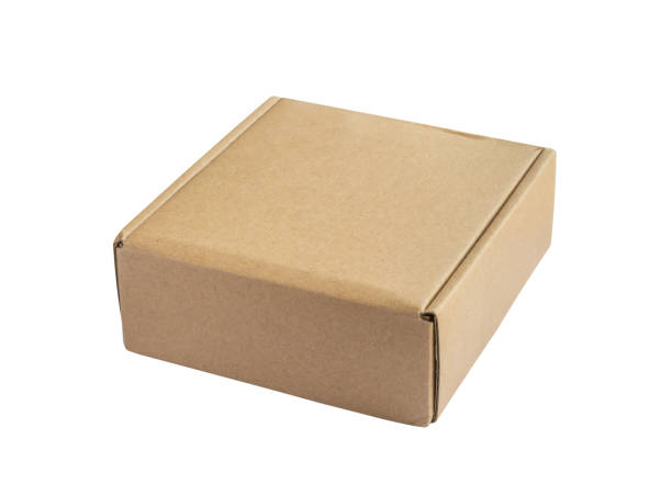istock Mockup brown cardboard box isolated on white background 1494013782