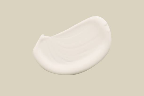 istock White cream swatch isolated for cosmetic element 1494014328