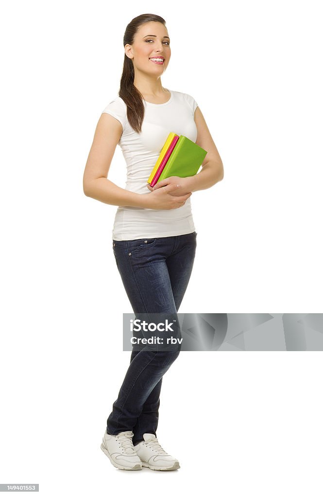 Jeune fille avec des livres - Photo de 20-24 ans libre de droits