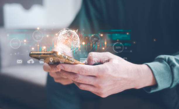 istock Digital transformation technology strategy, IoT, internet of things. transformation of ideas and the adoption of technology in business in the digital age, enhancing global business capabilities. Ai 1494015990