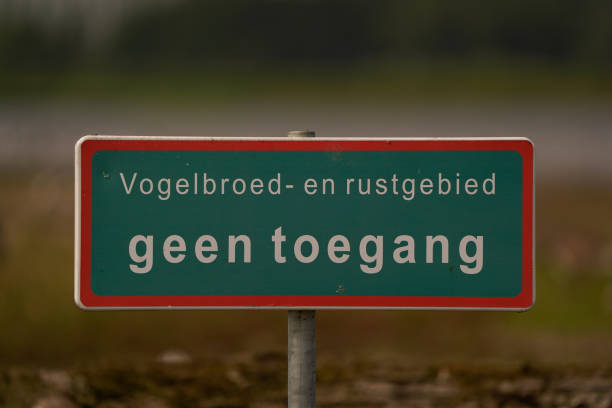 istock A Dutch sign 'Bird breeding and rest area - No entry' 1494020769