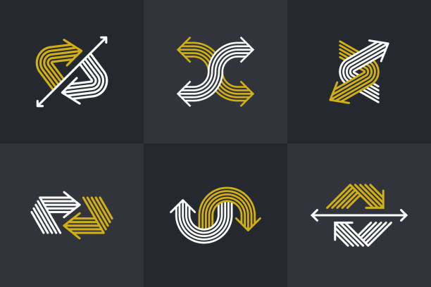 Two Interlocking Arrows 330+ Two Intertwined Stock Illustrations, Royalty-Free Vector Graphics ...