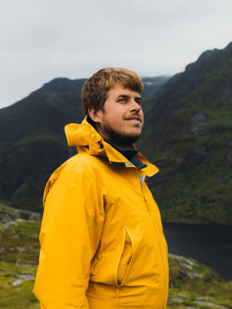 istock Happy man contemplating summer outdoors on Lofoten Islands 1494024881