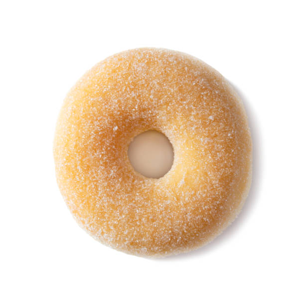istock Sugared sweet donut isolated on white 1494025944
