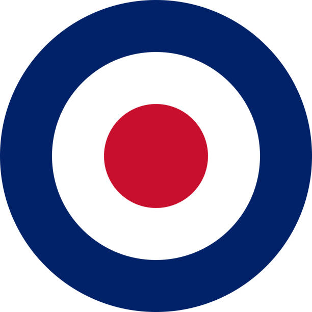Royal Air Force roundel Roundel of the Royal Air Force of the United Kingdom raf stock illustrations