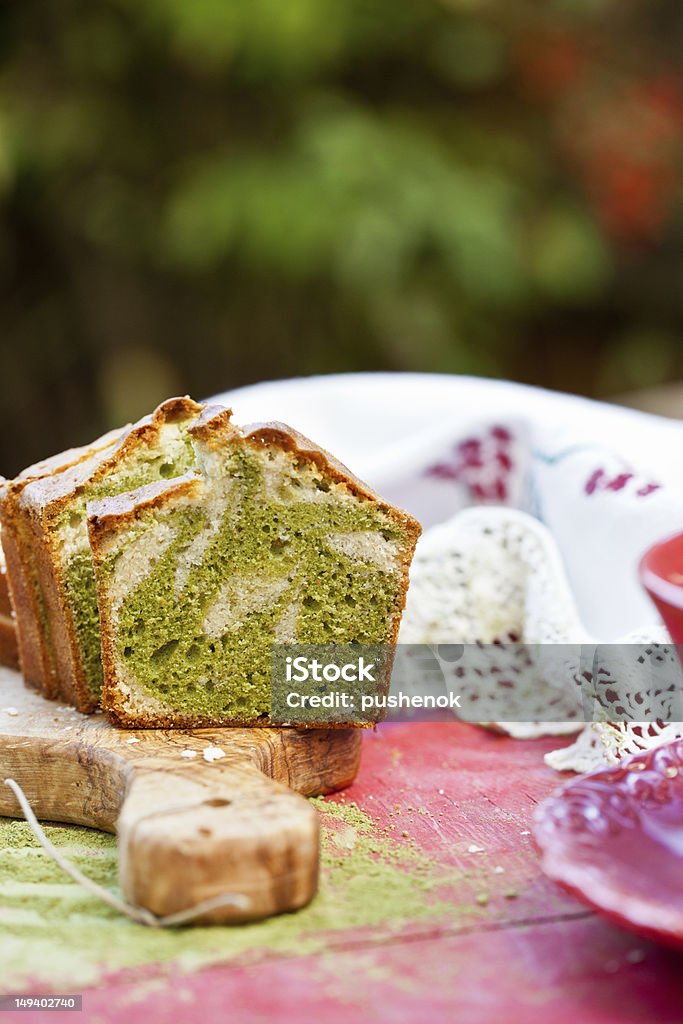 Gâteau marbré avec thé vert japonais - Photo de Aliment libre de droits