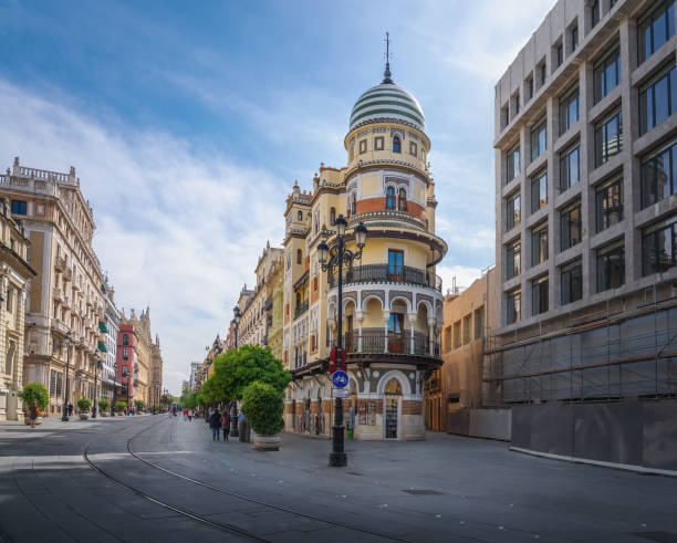 istock Edificio La Adriatica at Avenida de la Constitucion Street - Seville, Andalusia, Spain 1494031487