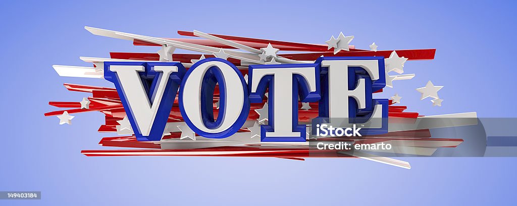 投票アメリカ - 3Dのロイヤリティフリーストックフォト
