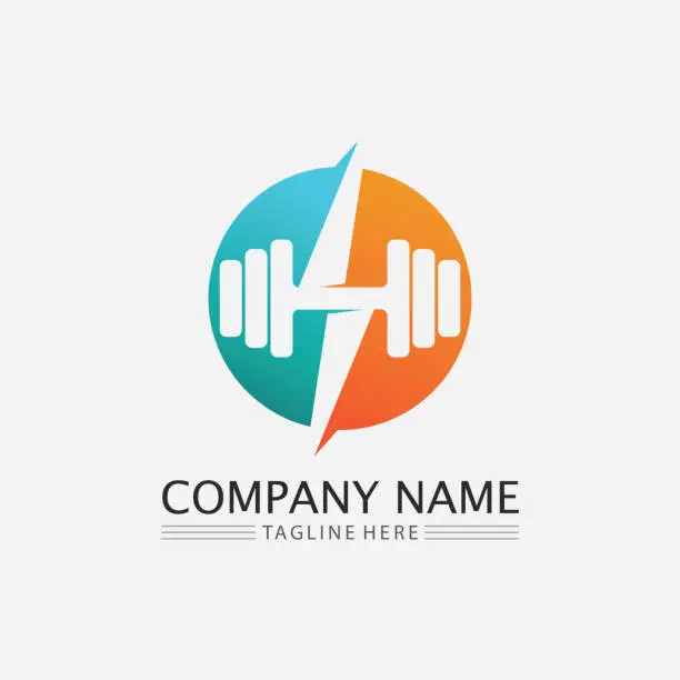 Vector illustration of Fitness Logo Design vector illustrationicon