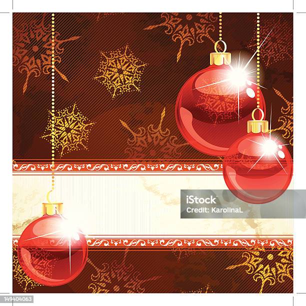 Элегантные Рождество Баннеры С Прозрачный Красный Орнаменты — стоковая векторная графика и другие изображения на тему Ёлочные игрушки
