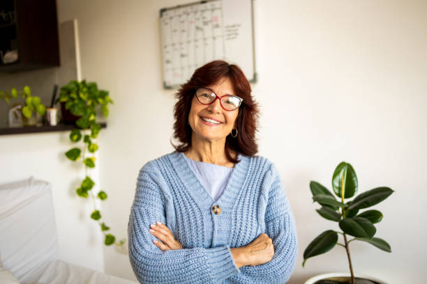 Confident mature woman