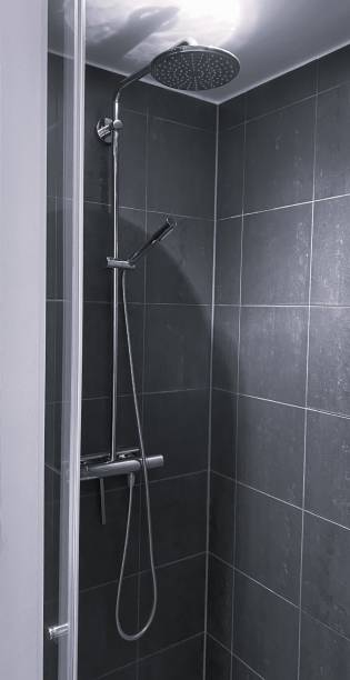 istock Modern design of walk-in shower 1494046416