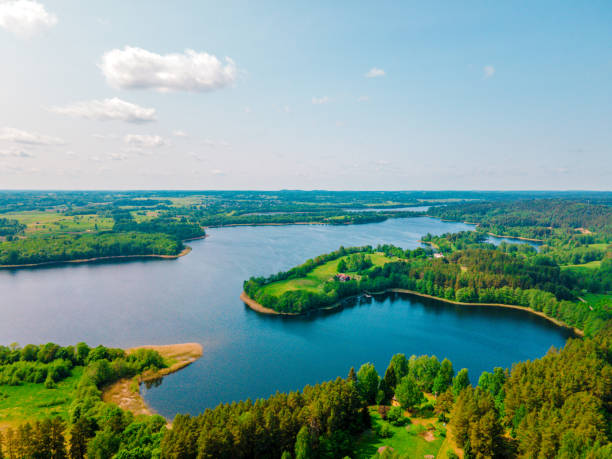 istock Interconnected Waters: Central Lake Amongst Shores 1494046909