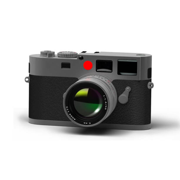 istock Isolated SLR camera on white background suitable for your device concept. 1494048982